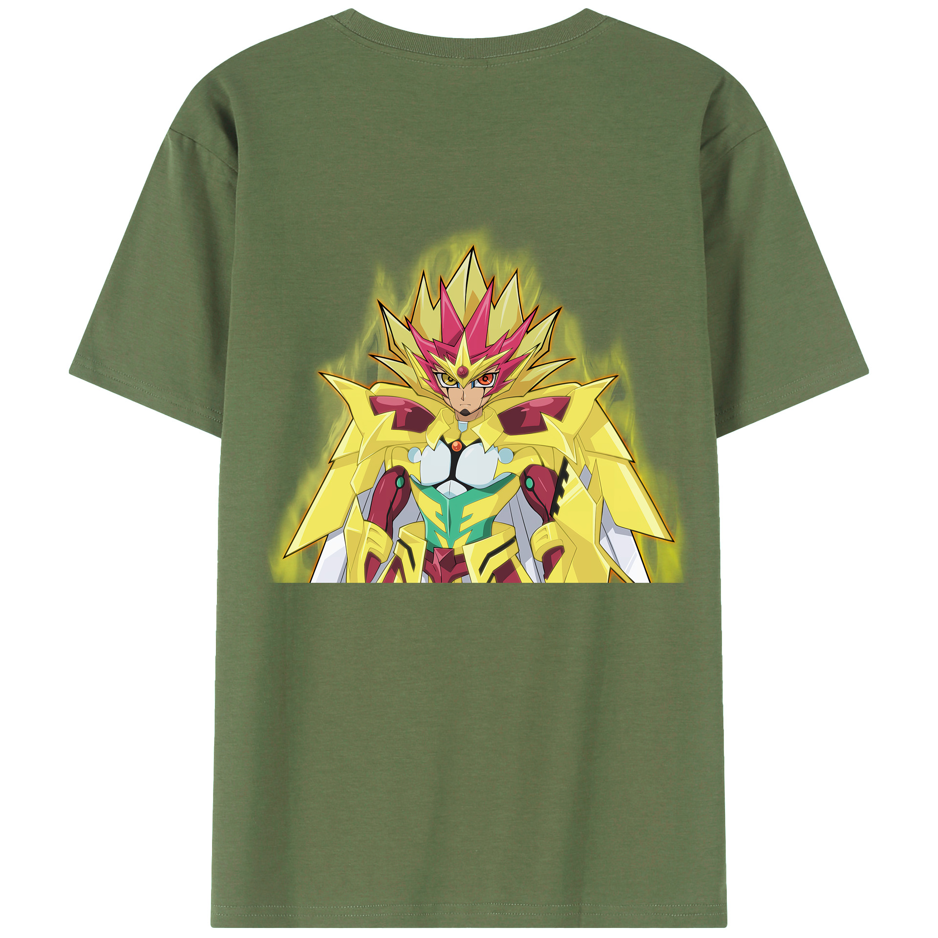 （画像用） 遊☆戯☆王 Yu-Gi-Oh! 綿100％ メンズ半袖Tシャツ（バックプリント） 通気性